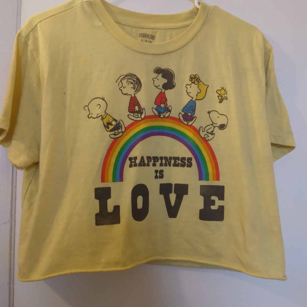 Peanuts cropped tee
